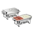 Rungassi Warmhaltebehälter Set 2x Edelstahl Buffetwärmer Silber Bild 3