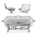 Rungassi Warmhaltebehälter Set 2x Edelstahl Buffetwärmer Silber Bild 4