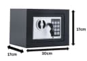 Rungassi Wandtresor mit LED & Zahlenschloss Grau Bild 4