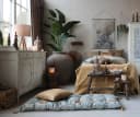 Chic Antique Liegenauflage Blumenmuster Opal 180x70cm Bild 3