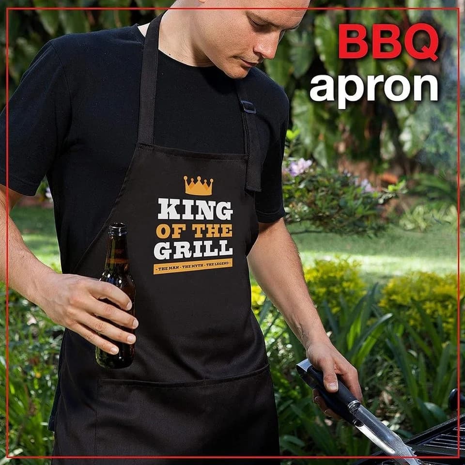 nomsum Grillschürze Schwarz Lustiges Design Einheitsgröße