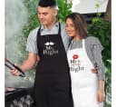 nomsum Kochschürze 2er Set Mr. & Mrs. Right Bunt Bild 3