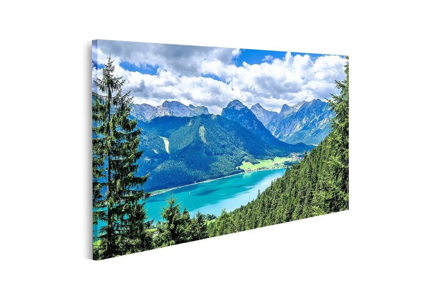 islandburner Leinwandbild Achensee See Österreich Pertisau Wandbild Poster - Bild 2