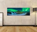 islandburner Leinwandbild Nordlicht Aurora Borealis Kirkjufell Island Bild 1