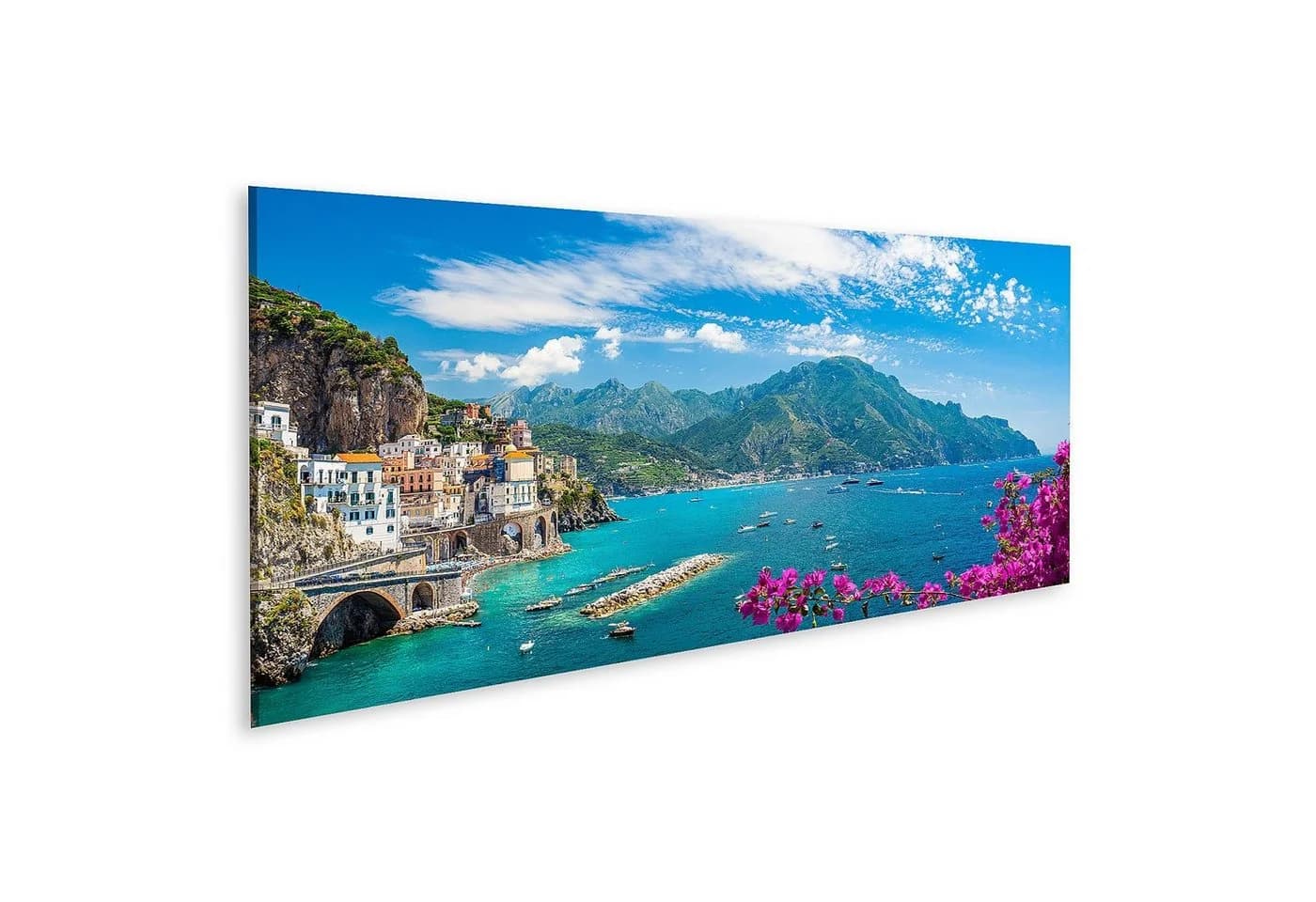 islandburner Leinwandbild Amalfiküste Atrani Panorama 120x40cm - Bild 2