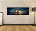 Islandburner Leinwandbild Yggdrasil Leuchtender Baum Leben Bild 1