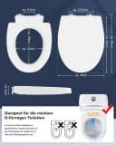 Ribelli WC-Sitz mit Absenkautomatik O-Form Bild 1