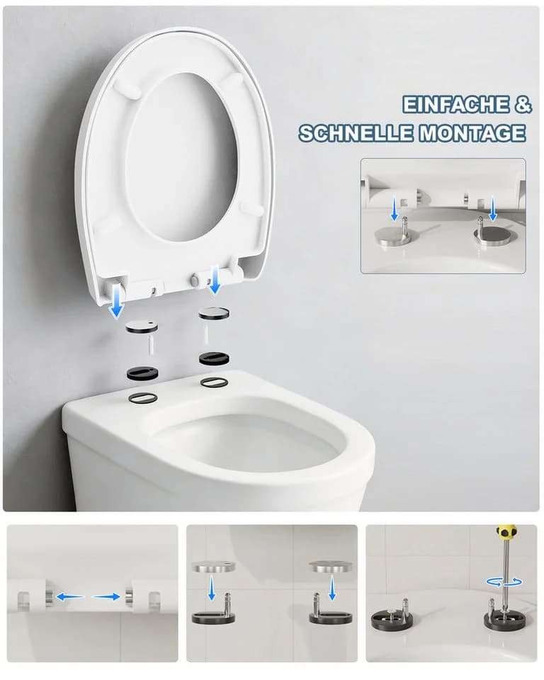 Ribelli WC-Sitz mit Absenkautomatik O-Form - Bild 4