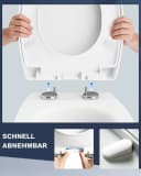Ribelli WC-Sitz mit Absenkautomatik O-Form Bild 5