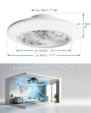 Ribelli Deckenventilator mit LED & Dimmer, 6 Geschwindigkeiten, 40W Bild 1