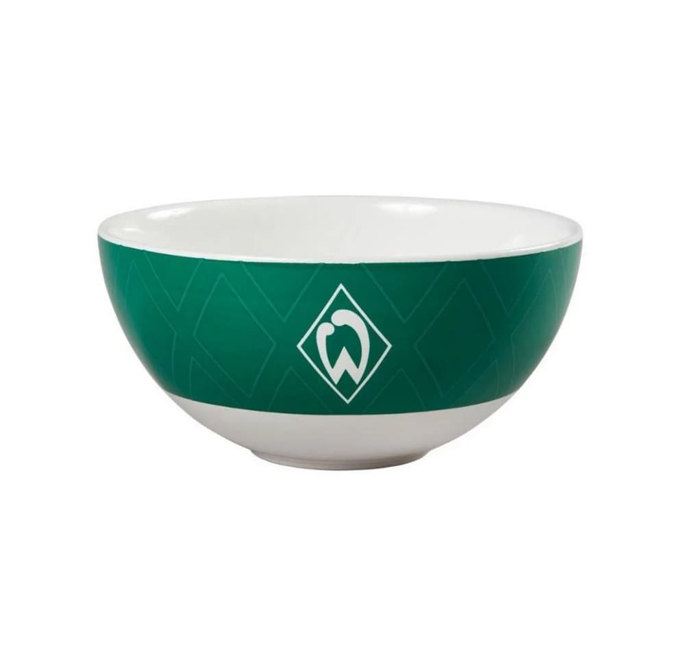 SV Werder Bremen Müslischale Raute Grün/Weiß Keramik - Bild 2