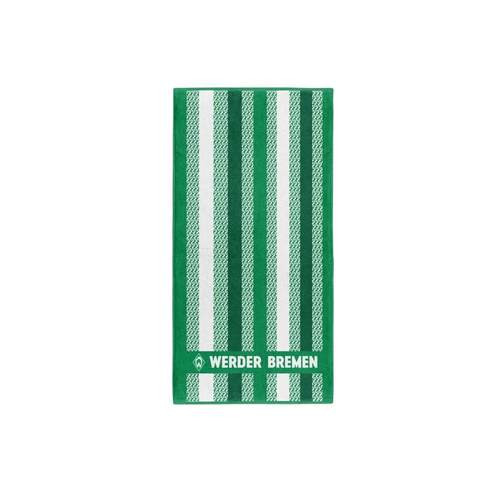SV Werder Bremen Duschtuch GOTS 100% Baumwolle Grün 70x140cm - Bild 2