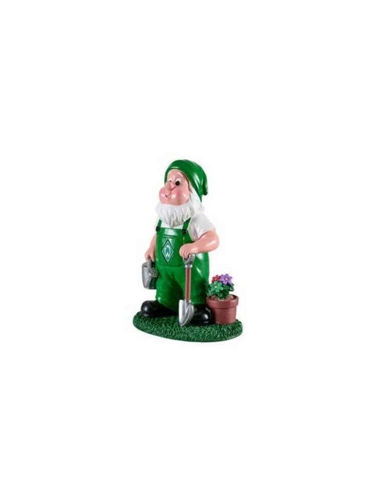 SV Werder Bremen Gartenzwerg Gärtner Dekofigur Grün - Bild 3