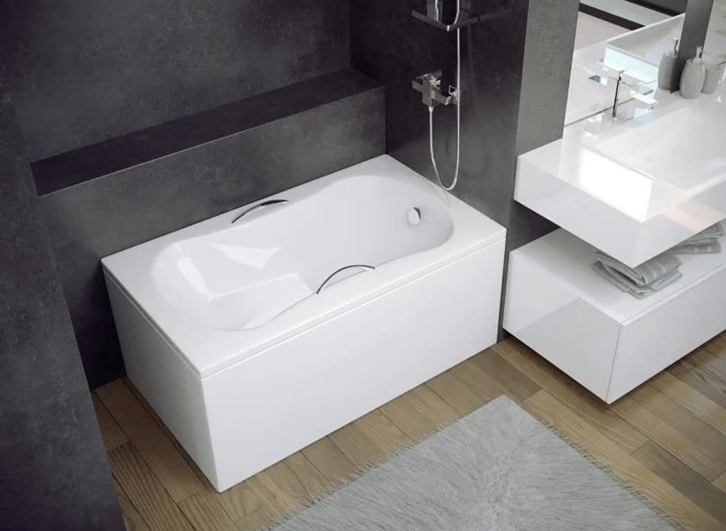 KOLMAN Badewanne Rechteck Aria 120x70 Acryl Weiß - Bild 2