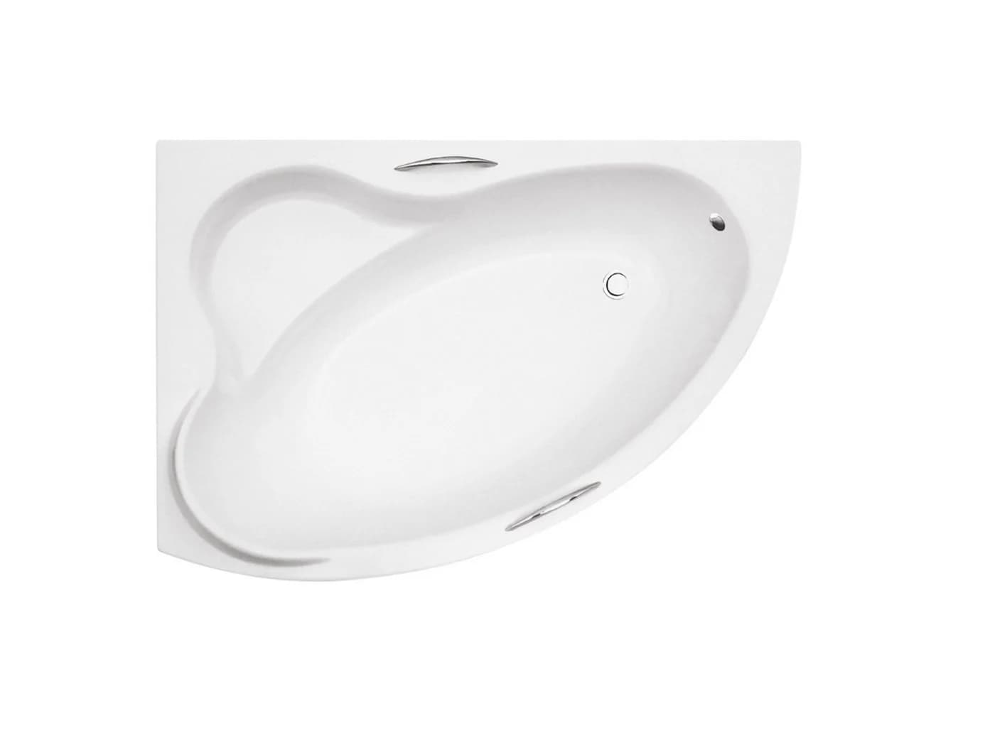 KOLMAN Eckbadewanne ADA Acryl Weiß mit Ablaufgarnitur - Bild 3