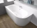 KOLMAN Eckbadewanne Avita 180x80 Acryl Weiß mit Ablaufgarnitur & Füße GRATIS Bild 1