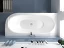 KOLMAN Eckbadewanne Avita 180x80 Acryl Weiß mit Ablaufgarnitur & Füße GRATIS Bild 5