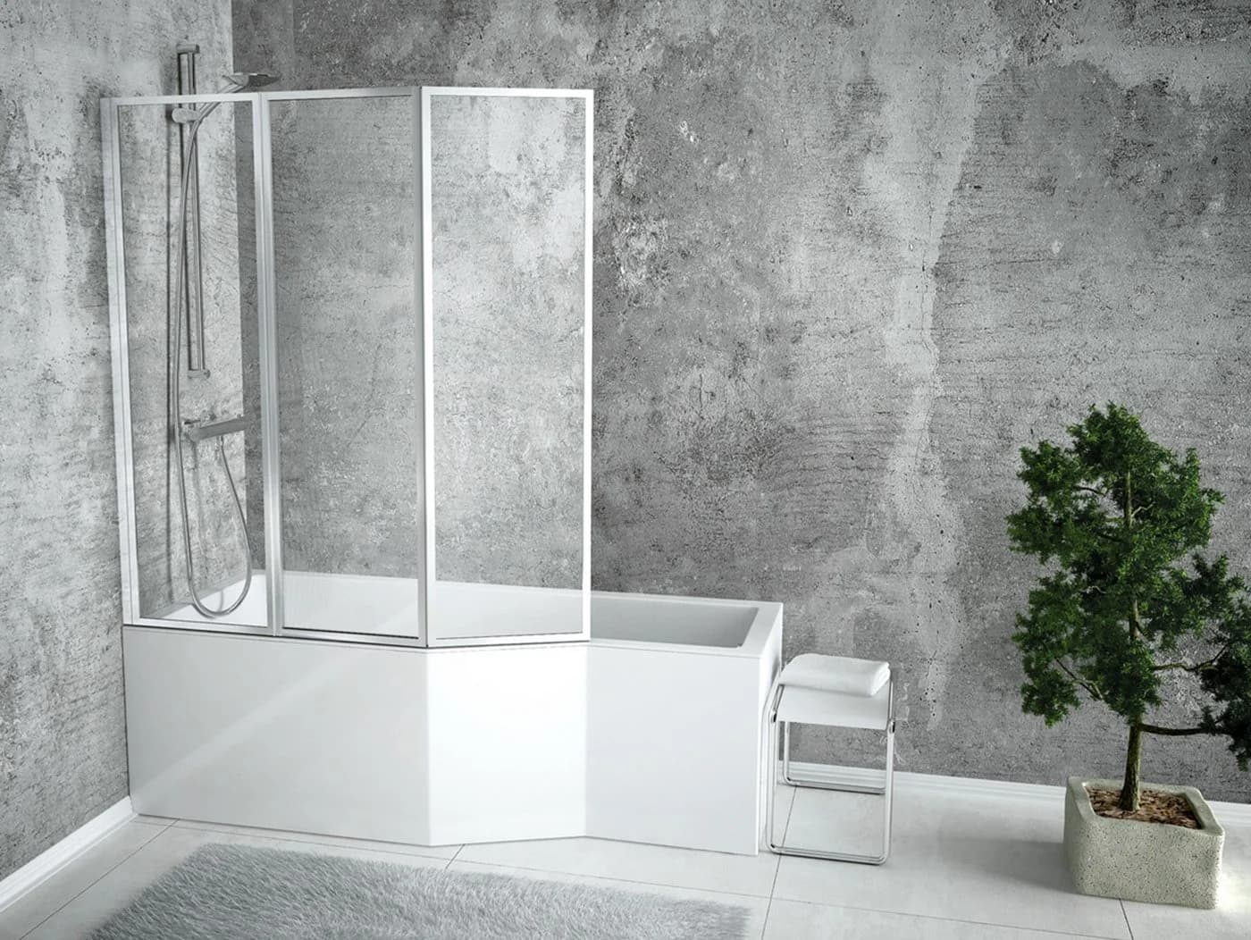 KOLMAN Eckbadewanne Integra Acryl Weiß - Bild 2