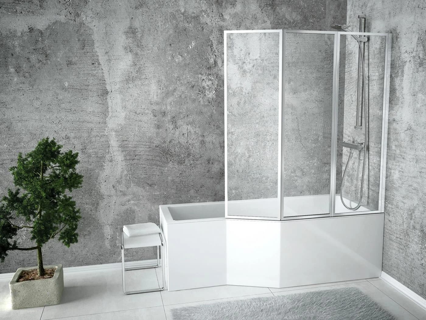 KOLMAN Eckbadewanne Integra 150x75 Acryl Weiß - Bild 2