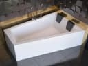 KOLMAN Eckbadewanne INTIMA 170x125 Acryl Weiß mit Ablaufgarnitur Bild 2