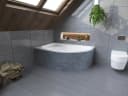 KOLMAN Eckbadewanne Dora 170x110 Acryl Weiß mit Garnitur Bild 4