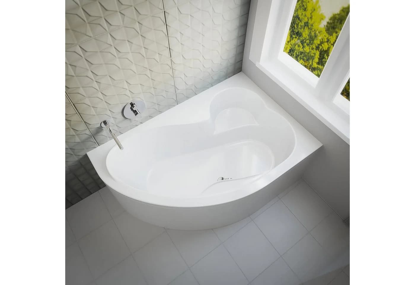 KOLMAN Eckbadewanne MEGA 160x105 Acryl - Bild 5