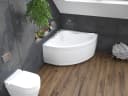 KOLMAN Eckbadewanne Standard 130x130 Acryl Weiß Bild 1