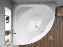 KOLMAN Eckbadewanne STANDARD 150x150 Acryl Weiß Bild 4