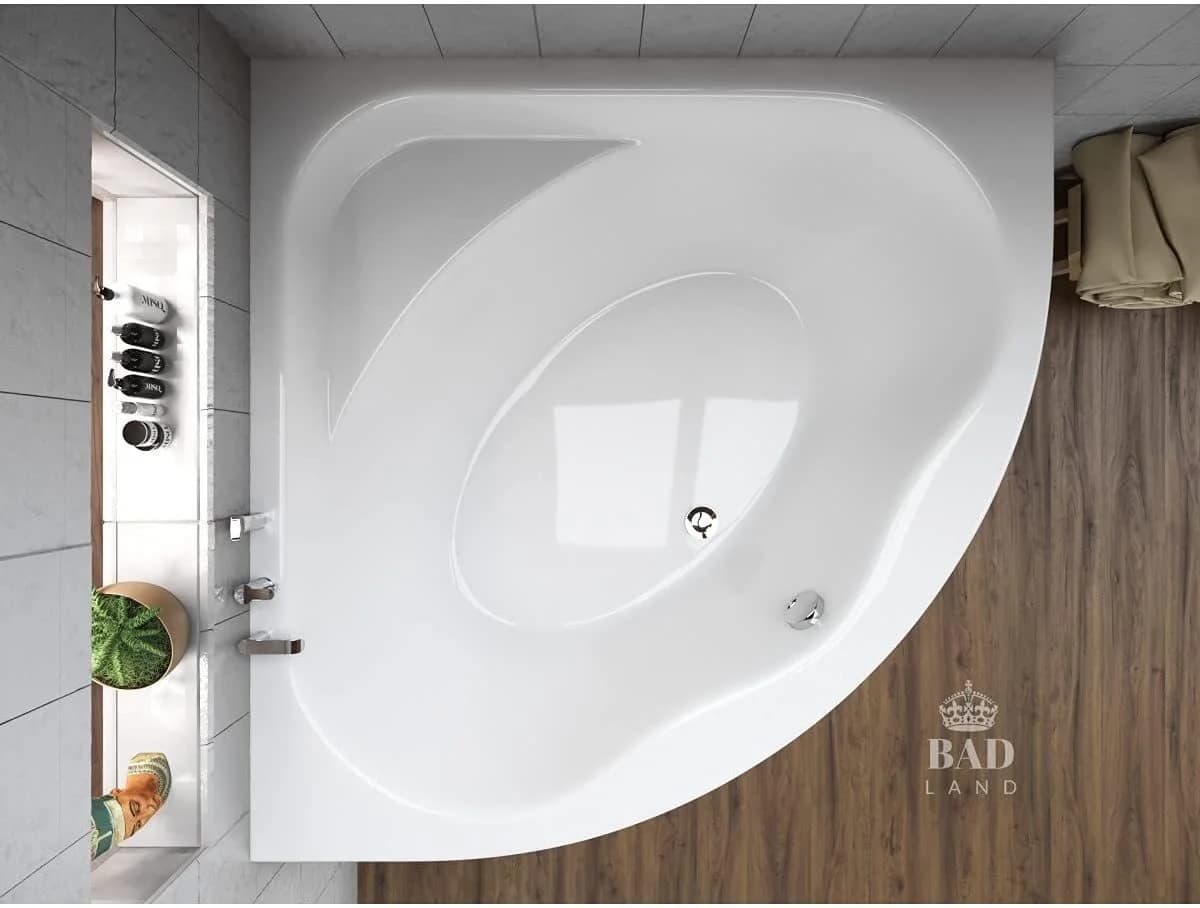KOLMAN Eckbadewanne STANDARD 150x150 Acryl Weiß - Bild 4