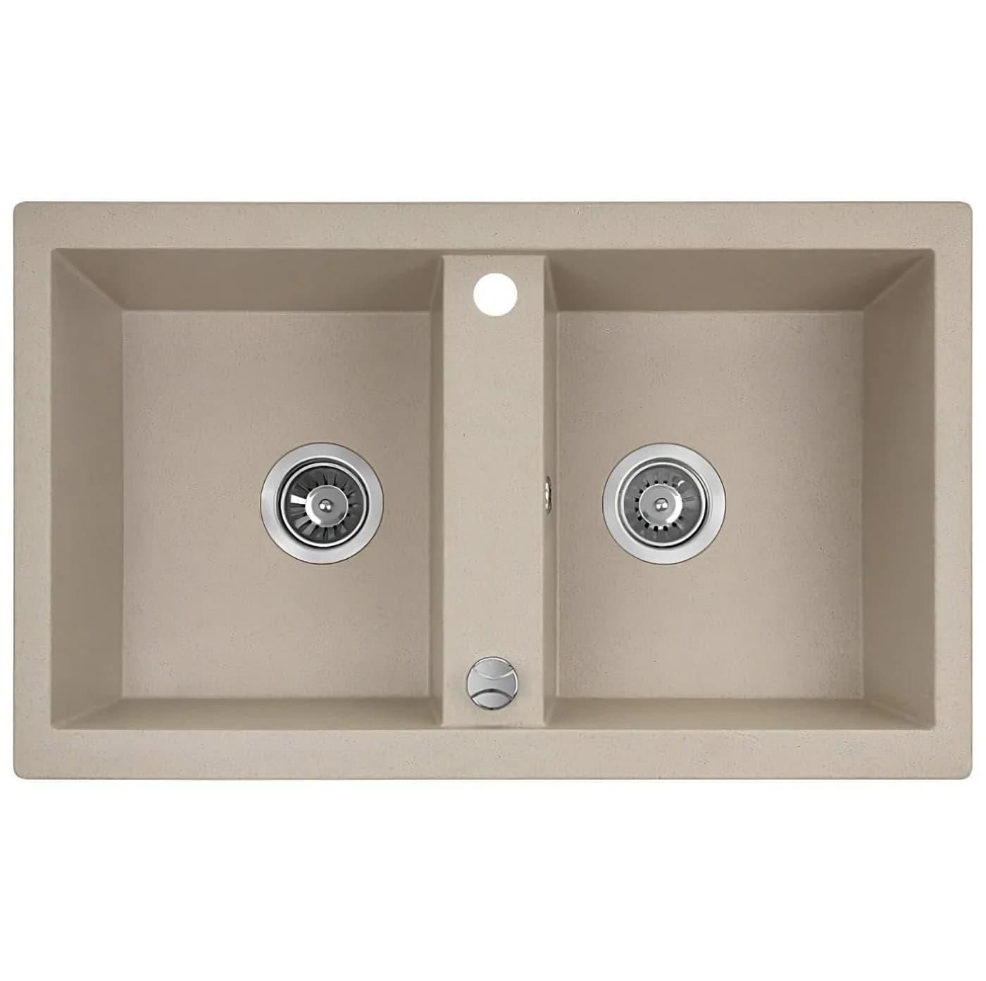 KOLMAN Küchenspüle Doppelbecken Barbados Granitspüle Beige - Bild 2