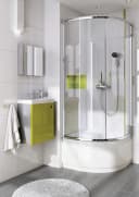 KOLMAN Komplettdusche Funkia Halbrund mit Acrylwanne Bild 1