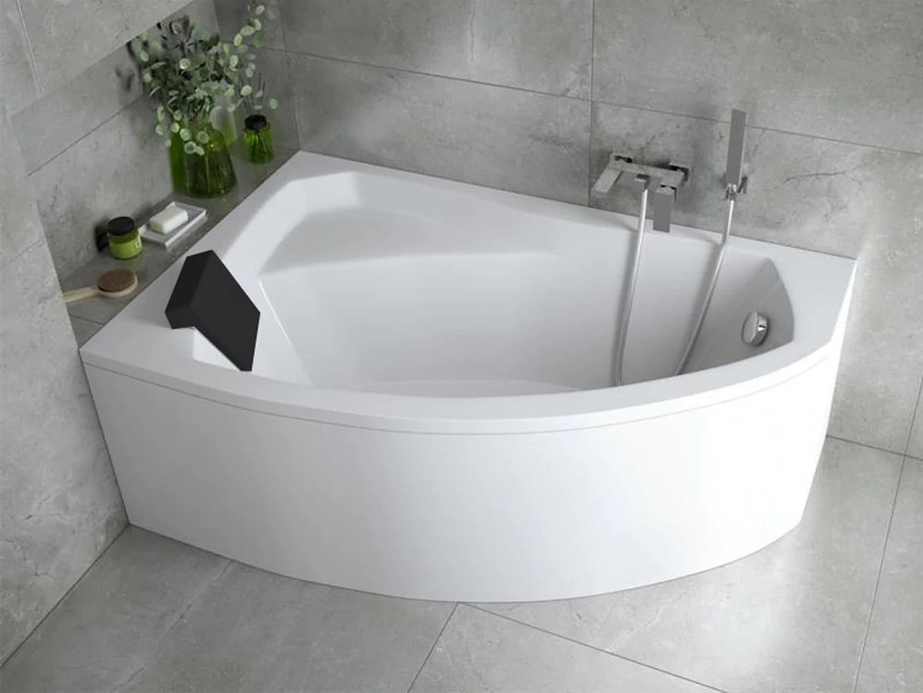 KOLMAN Eckbadewanne Rima Acryl Weiß - Bild 2