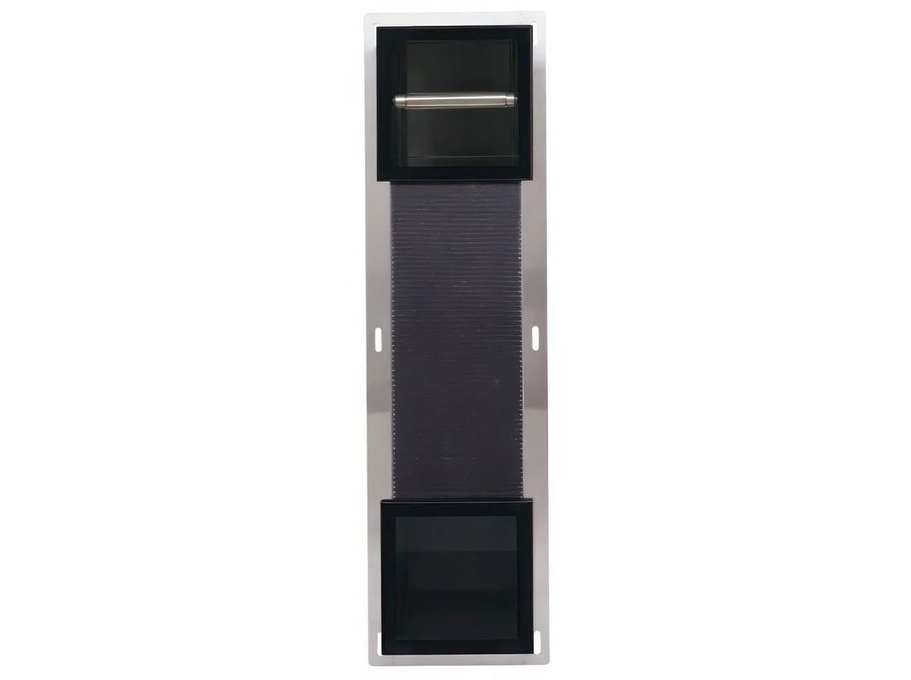 KOLMAN Toilettenpapierhalter WALL BOX PAPER 2 Schwarz Unterputz Wandnische - Bild 2