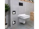 KOLMAN Toilettenpapierhalter WALL BOX PAPER 2 Schwarz Unterputz Wandnische Bild 4