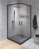 KOLMAN Eckdusche HELA Schwarz 80x80 cm Bild 2