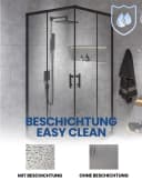 KOLMAN Eckdusche HELA Schwarz 80x80 cm Bild 5