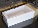 KOLMAN Badewanne Rechteck INTIMA 150x85 cm Weiß mit 2 Kopfstützen Bild 5