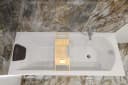 KOLMAN Badewanne SHEA Rechteck Acryl 140x70 cm + Kopfstütze Weiß Bild 3