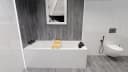 KOLMAN Badewanne MODERN Rechteck Acryl mit Schürze und Kopfstütze Bild 3