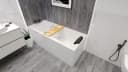 KOLMAN Badewanne MODERN Rechteck Acryl mit Schürze und Kopfstütze Bild 5