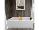 KOLMAN Badewanne MODERN 120x70 Acryl mit Schürze, Bambus-Ablage & Kopfstütze Bild 3