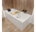 KOLMAN Badewanne QUADRO 155x70 Acryl mit Schürze & Kopfstütze Bild 2