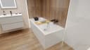 KOLMAN Badewanne QUADRO 155x70 Acryl mit Schürze & Kopfstütze Bild 4
