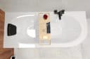 KOLMAN Badewanne AVITA 150x75 Links Acrylschürze Kopfstütze Bild 3