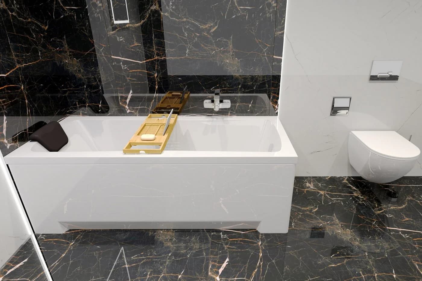 KOLMAN Acryl-Badewanne OPTIMAZ mit Wannenträger & Kopfstütze - Bild 3