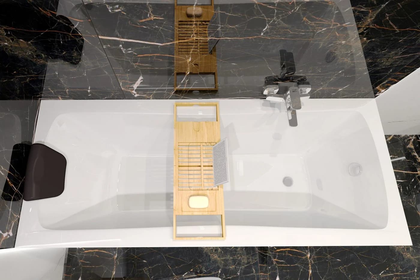 KOLMAN Acryl-Badewanne OPTIMAZ mit Wannenträger & Kopfstütze - Bild 4