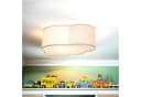 Licht-Erlebnisse Wolken-Deckenleuchte 41 cm breit für 2x E27 Stoff Grau Kinderzimmerleuchte Bild 1