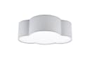 Licht-Erlebnisse Wolken-Deckenleuchte 41 cm breit für 2x E27 Stoff Grau Kinderzimmerleuchte Bild 2