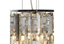 Walker Kronleuchter 9-flammig E14 65cm Chrom Rauchgrau Bernstein Bild 4