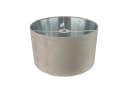 Licht-Erlebnisse Lampenschirm GIRONA Taupe Silber gebürstet Ø 38 cm Stoff Modern Flur Bild 2